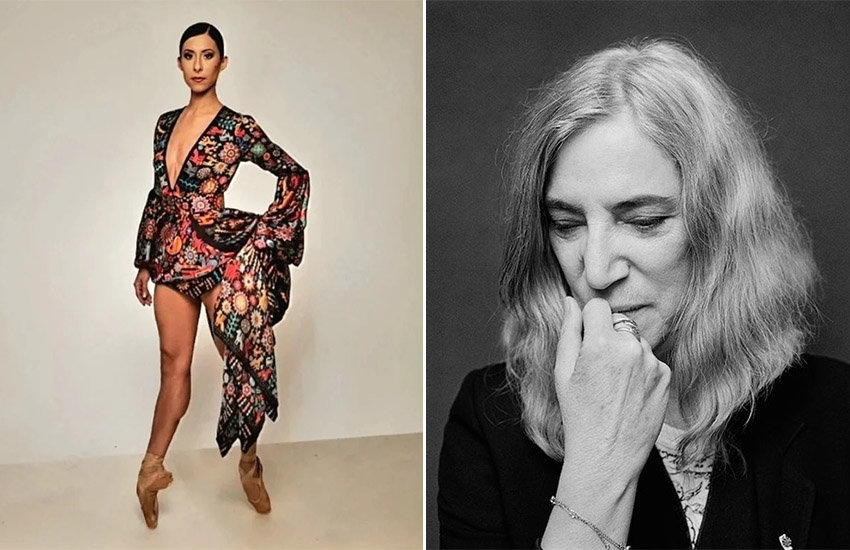 Portraits of Mexican ballerina Elisa Carrillo Cabrera and rock star Patti Smith