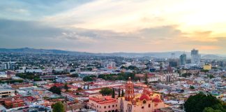 Querétaro city aerial view