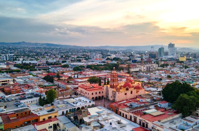Querétaro city aerial view