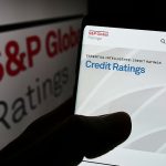 A computer screen with the words "S&P Global Ratings"