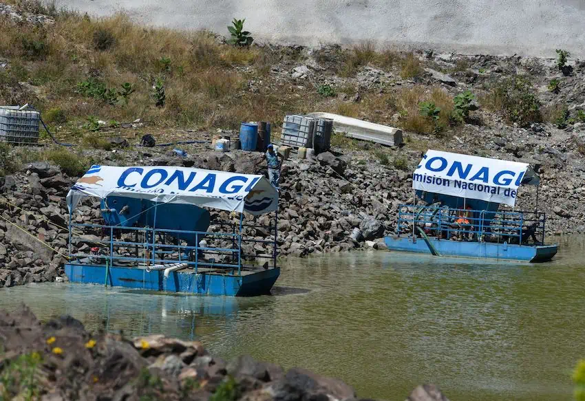 Extracción de Conagua del embalse