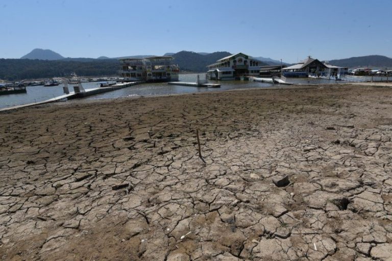 Valle de Bravo reservoir near Mexico City is at lowest level since 2016