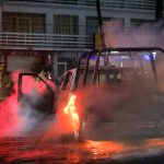 Police patrol truck on fire in Chilpancingo