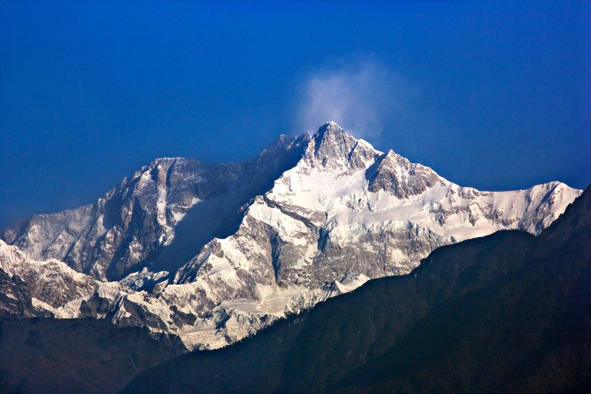 Kangchenjunga peak in India