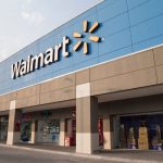 Photo showing the front of a Walmart store in Mexico