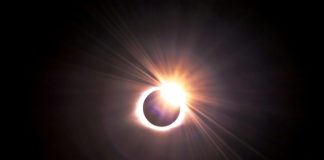 A solar eclipse