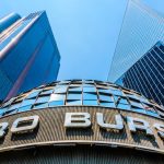 The headquarters of the Mexican Stock Exchange (BMV) en Mexico City.
