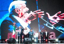 Andrés Manuel López Obrador after his election in July 2018