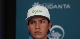 Mexican amateur golfer Santiago de la Fuente