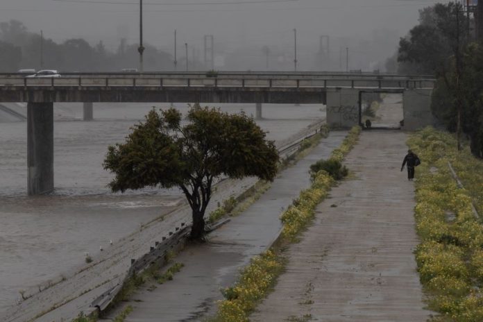 The Tijuana River in the rain