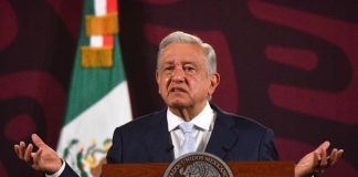 López Obrador at his morning press conference