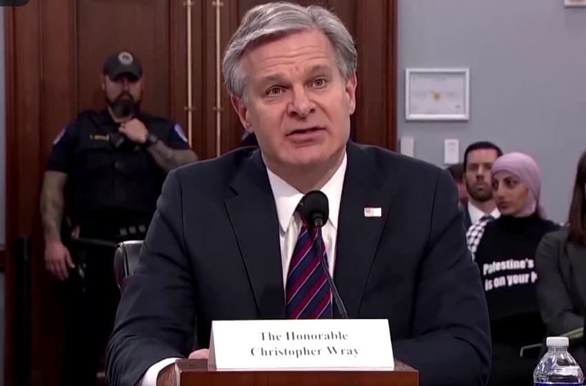 Christopher Wray, FBI director at a congressional appearance