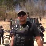 Narco corrido singer "El Oaxaco" in a music video screen capture