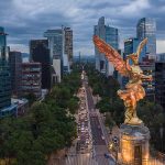 Angel of independence in Mexico City