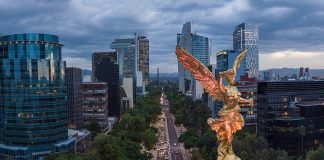 Angel of independence in Mexico City