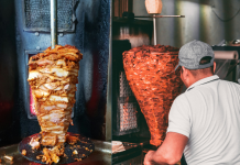 Taco al pastor and doner kebab