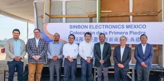 Taiwanese Sinbon Electronics held a groundbreaking ceremony for their new facility in Villa de Reyes, San Luis Potosí