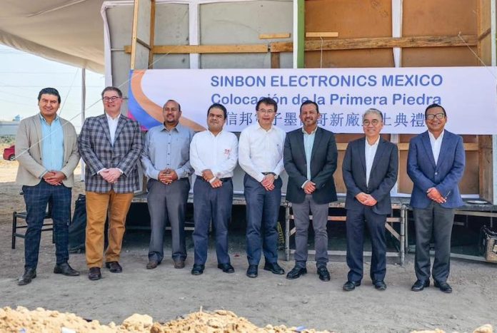 Taiwanese Sinbon Electronics held a groundbreaking ceremony for their new facility in Villa de Reyes, San Luis Potosí