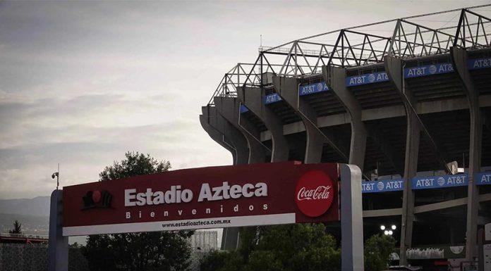 Mexico City's Azteca Stadium, where box owners say they won't let FIFA control their seats for the World Cup in 2026