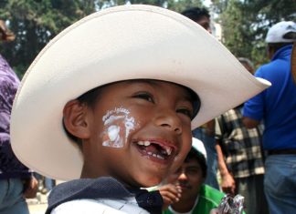 Little kid smiling