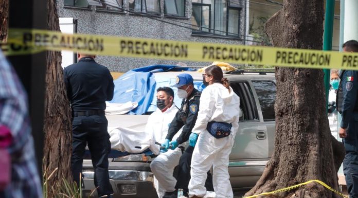 Forensic specialists at a crime scene