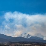 Smoke in Oaxaca skies