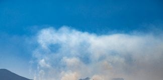 Smoke in Oaxaca skies