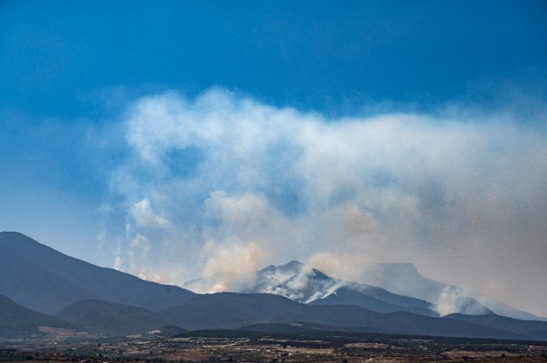 Smoke in Oaxaca skies