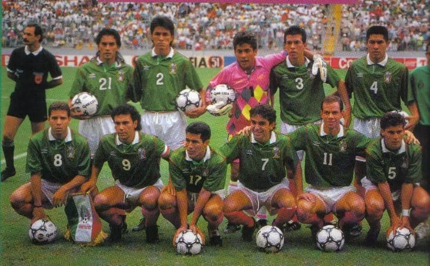 Mexico's second-placed Copa America squad in 1993