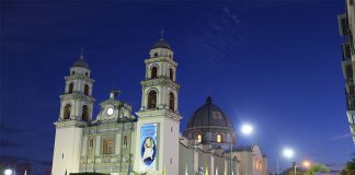 City of Tehuacan, Puebla by night.