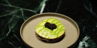 A desert prepared by the Mexico City restaurant Em, a one-star Michelin restaurant
