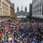 Nearly 20,000 people reported visited the Zócalo on it's first day as a pedestrian-only area.