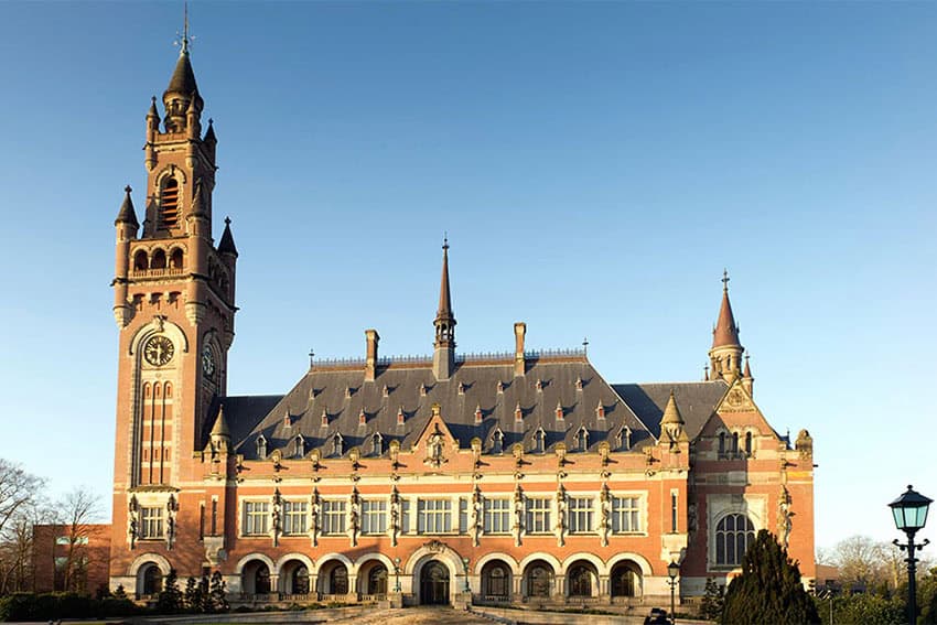 The outside of The Hague in the Netherlands