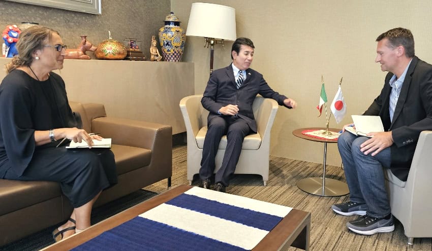 Noriteru Fukushima, Japanese ambassador to Mexico, talks to Mexico News Daily