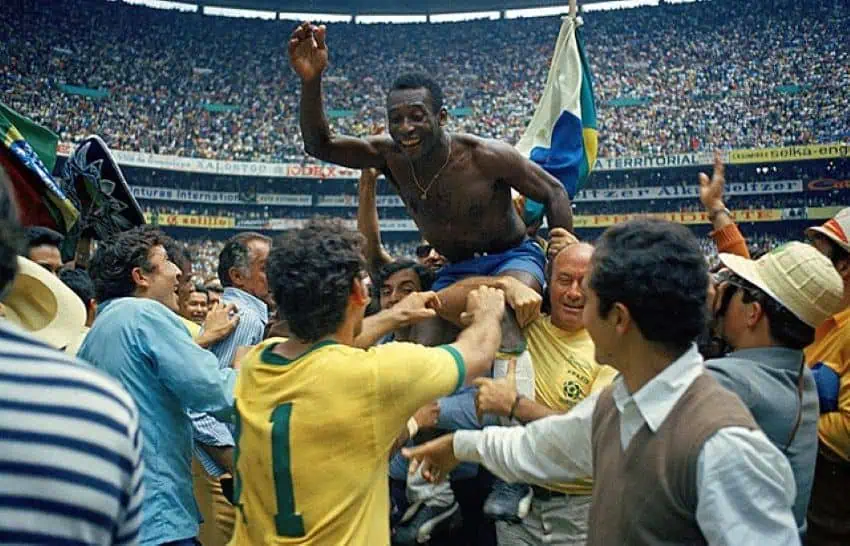 Pele wins the World Cup in 1970