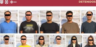 Mugshots of 11 arrested Chinese nationals