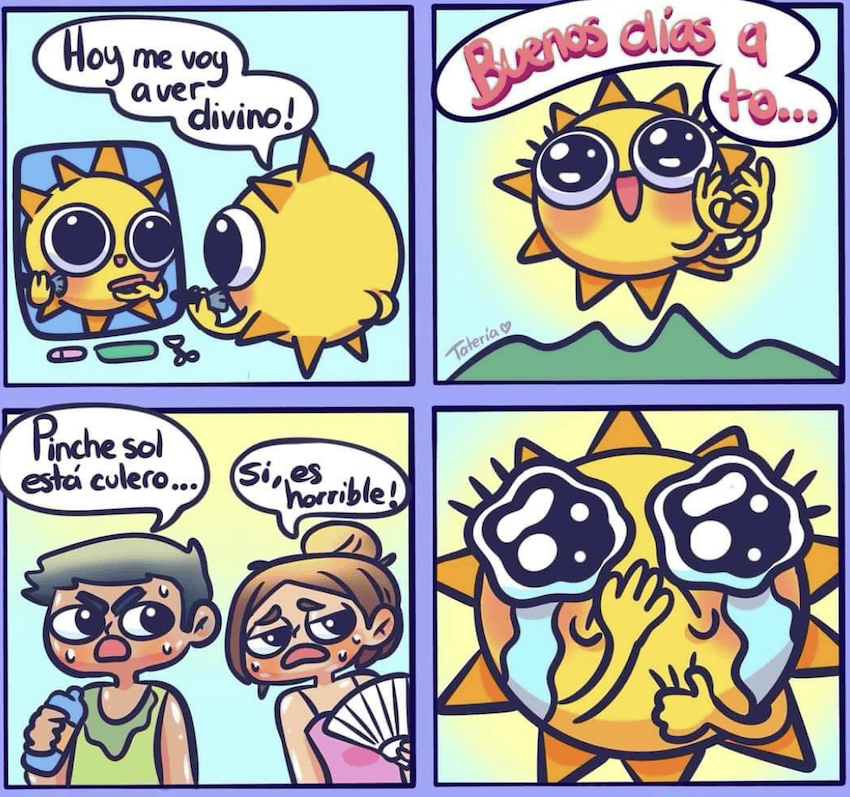 A mexican heatwave meme