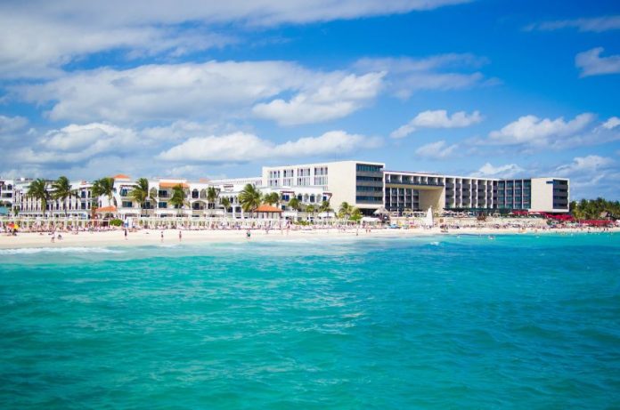 A view of Playa del Carmen, which had the highest hotel occupancy rate in the first months of 2024.