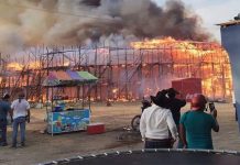The Yucatán bullring caught fire and burned to the ground in minutes.