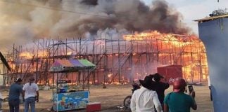The Yucatán bullring caught fire and burned to the ground in minutes.