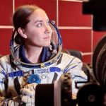 Katya Echazarreta using a Space suit