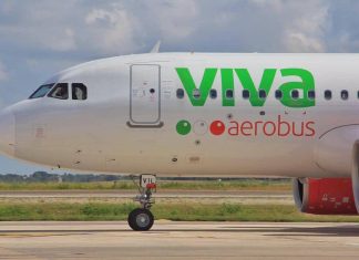 Viva Aerobus adds 2 new routes from Mérida A VivaAerobus airplane