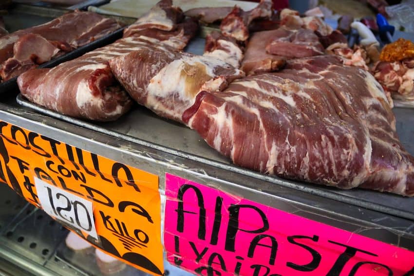 Meat prices in Mexico are holding relatively steady against a panorama of soaring fruit and vegetable prices. 