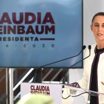 Claudia Sheinbaum at a press conference