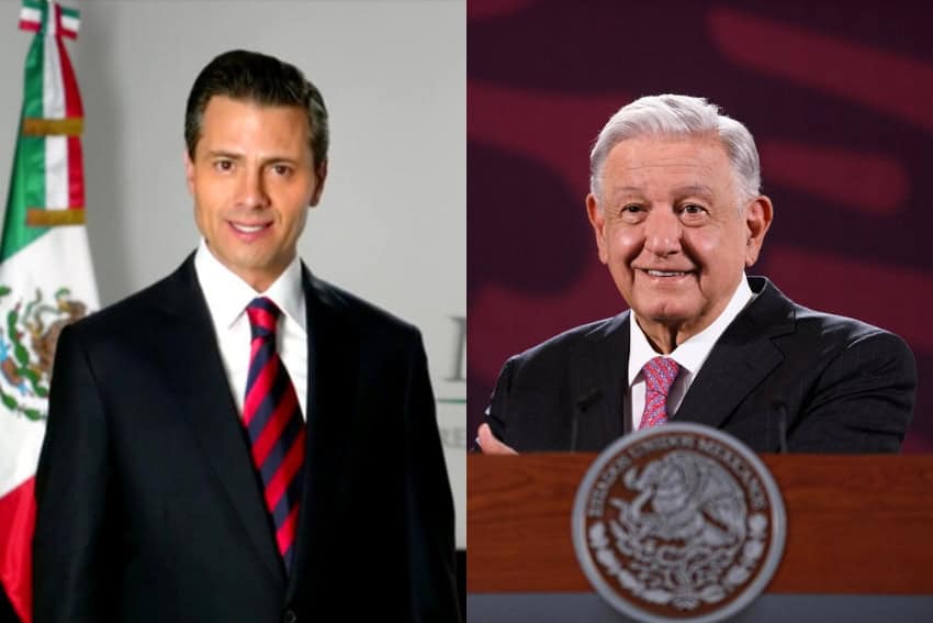 Enrique Peña Nieto and Andrés Manuel López Obrador