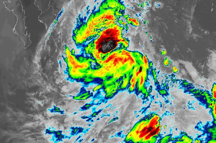 Tropical Storm Alberto satellite image