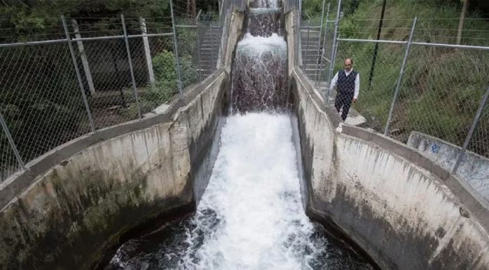 A tiered water collection system in the Cutzamala water system for Mexico City