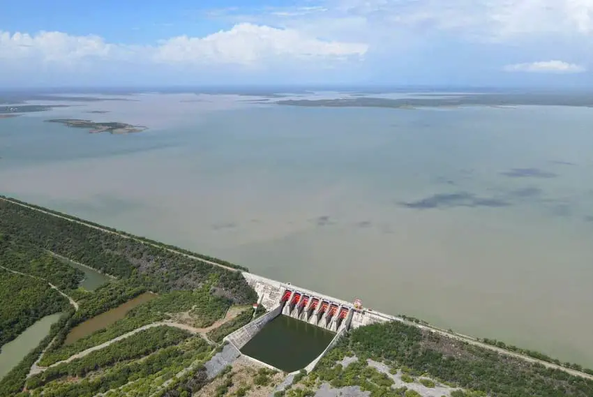 El Cuchillo dam in Nuevo León