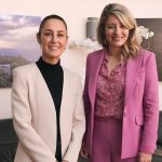 Claudia Sheinbaum and Mélanie Joly