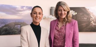 Claudia Sheinbaum and Mélanie Joly